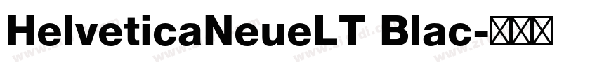 HelveticaNeueLT Blac字体转换